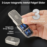 Magnetic 3-Layer Fidget Slider - Stress Relief Toy for Adults